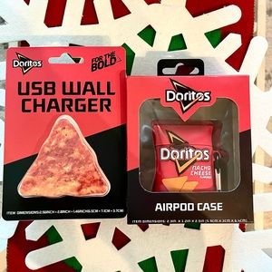Stocking stuffer Doritos USB wall charger and AirPod case